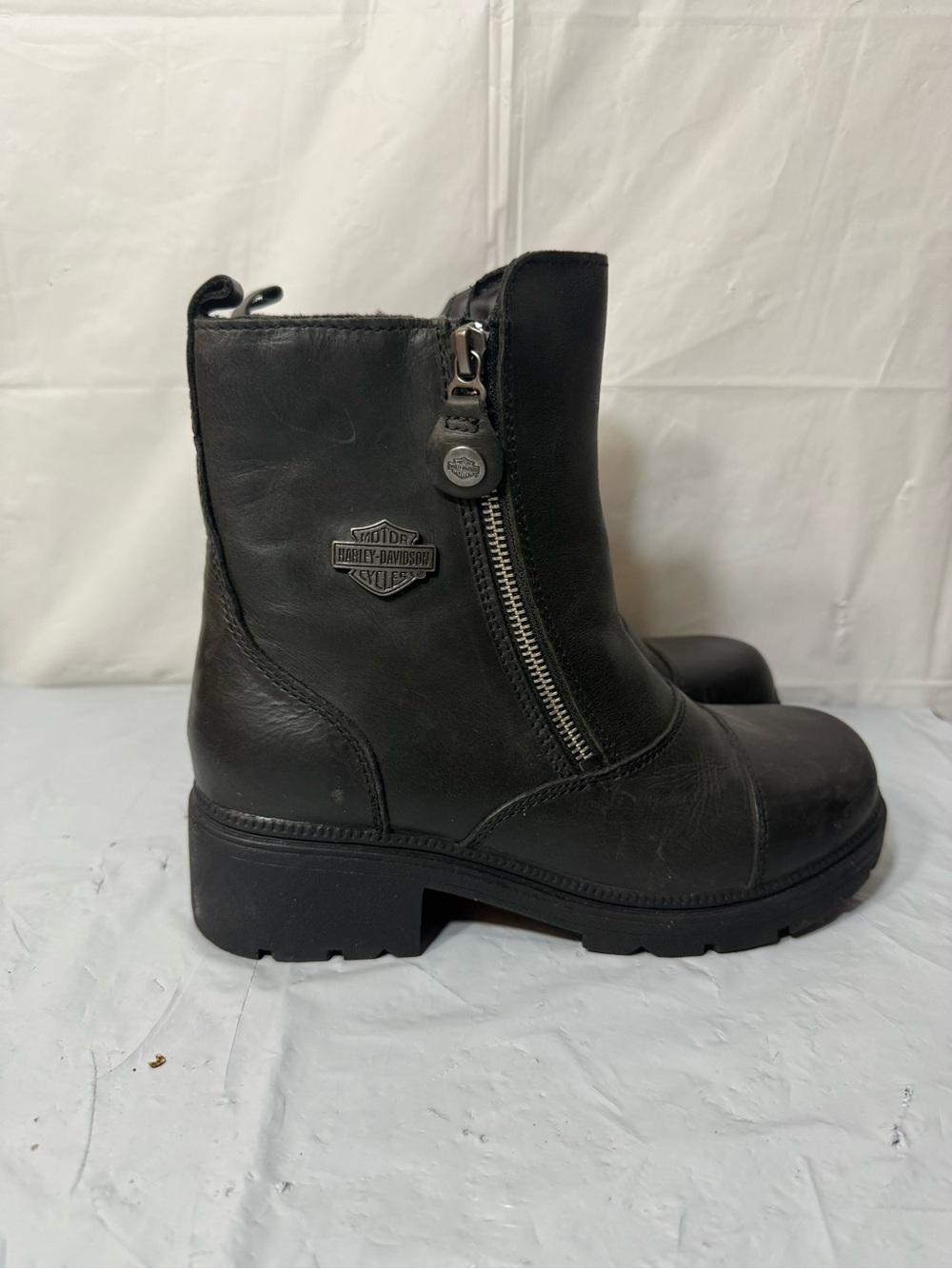 Harley Davidson Amherst Moto Biker Motorcycle Riding Boots women's Size 7.5